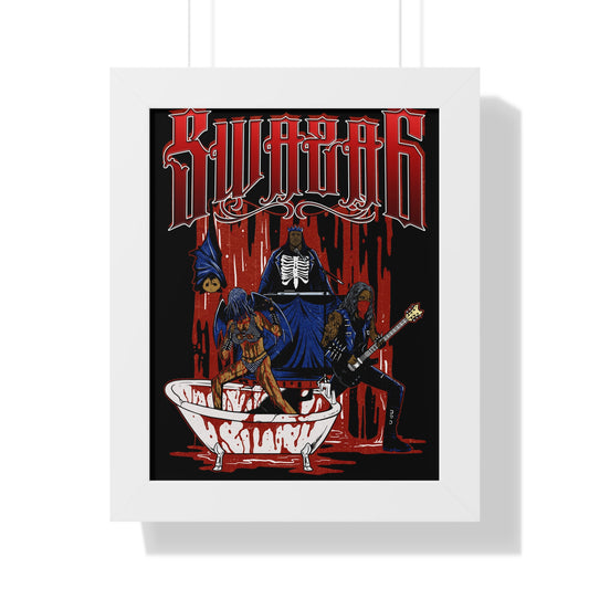 Swaza6 “BloodRitual” Framed Art Print – Vampiric Gothic Poster for the Damned