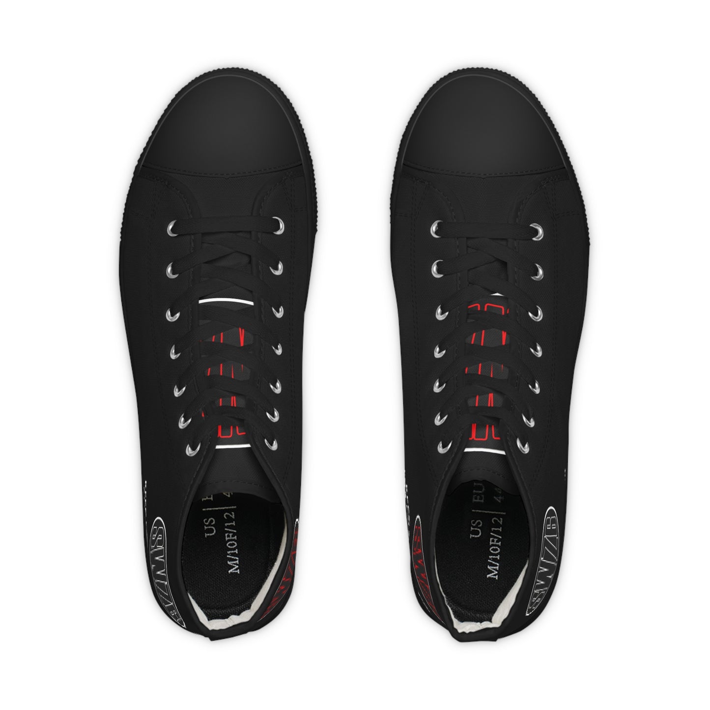 Swaza6 “JAWCUT” Vampiric High-Top Sneakers – Gothic Punk Streetwear with Lyric Venom