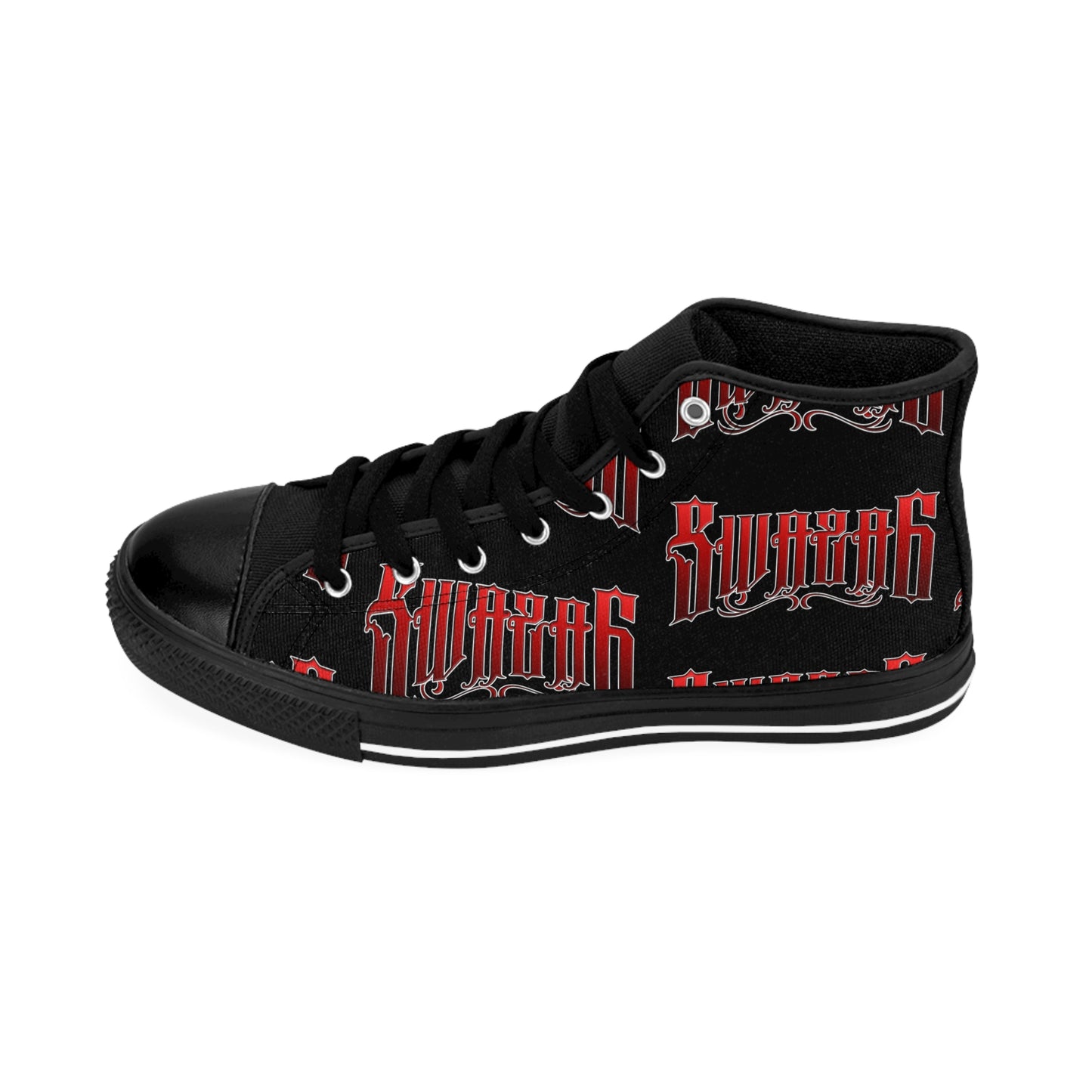 🩸Swaza6 “BloodSigil High-Tops” – Vampiric Punk Classic Sneakers (Signature SWAZA6ERS)