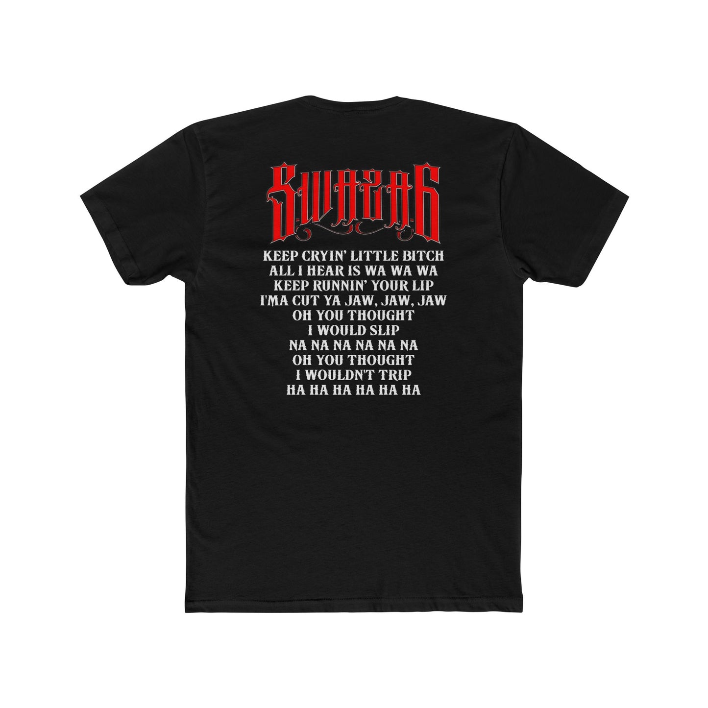 🦇 Swaza6 “DeadTalk” Vampiric Lyric Tee – Gothic Punk Unisex Shirt for the Loud & Unholy