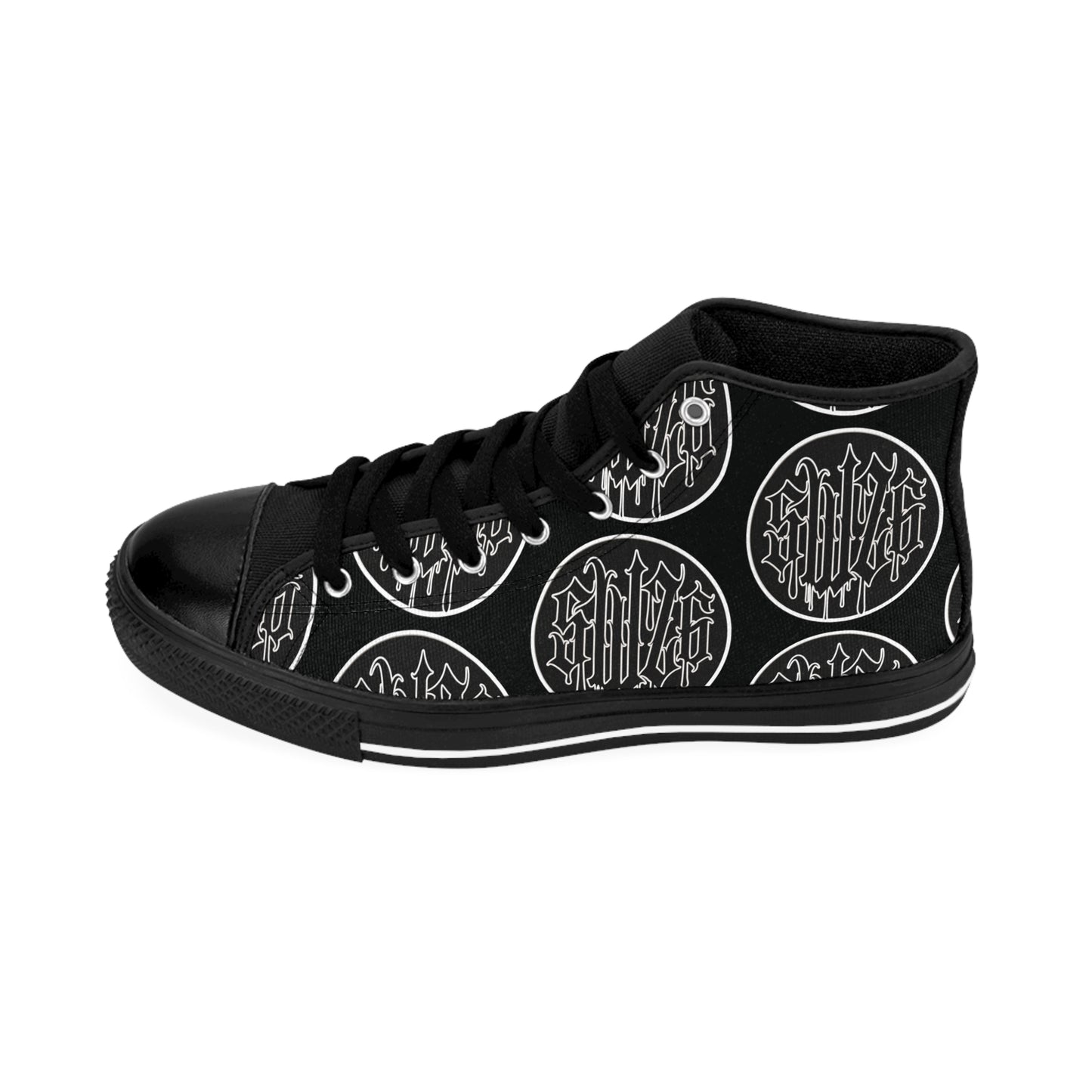 Swaza6 “GraveStompers” Gothic High-Top Sneakers – Vampire Punk Streetwear