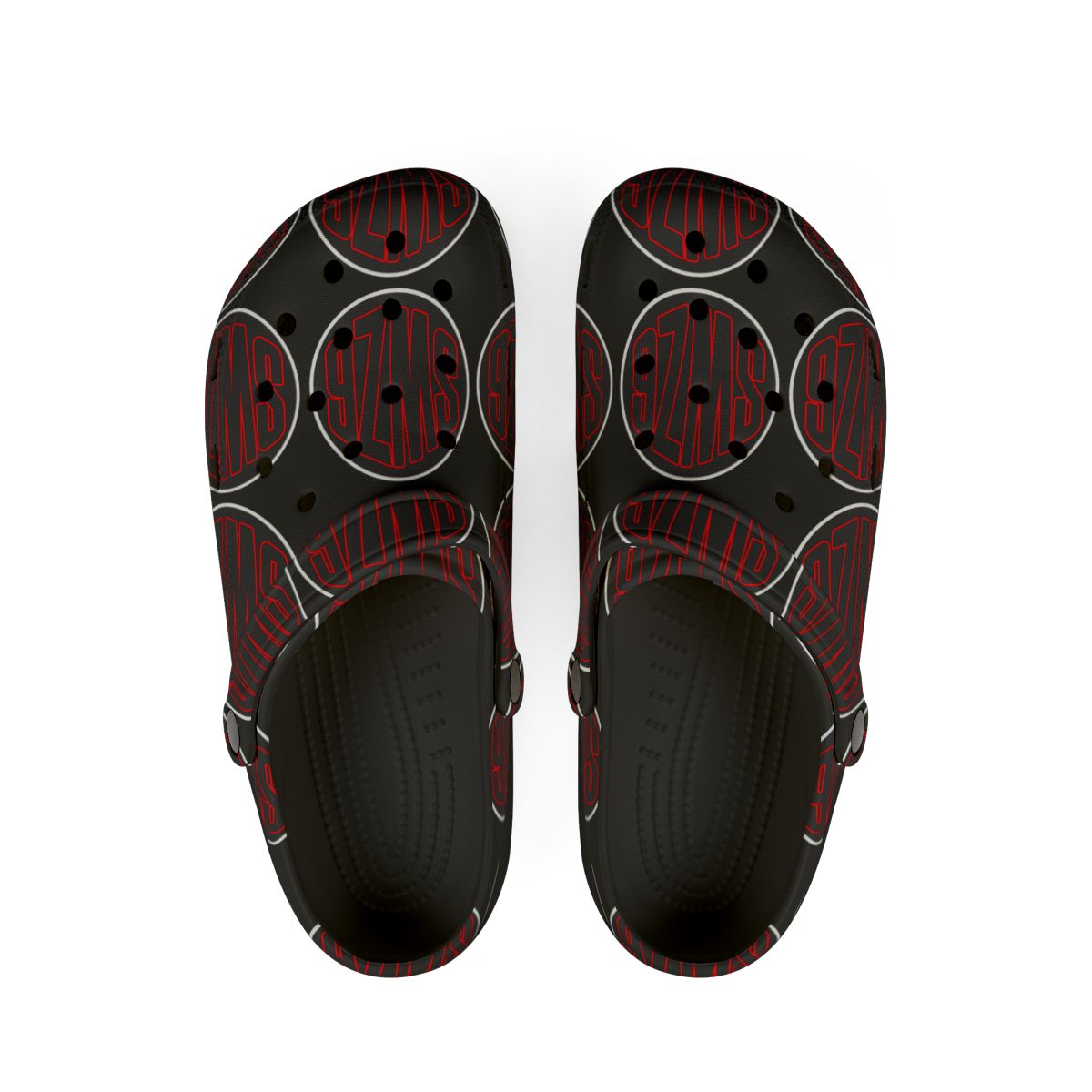 Swaza6 “BloodVein” Gothic Rubber Clogs – Alt Vampire EVA Sliders